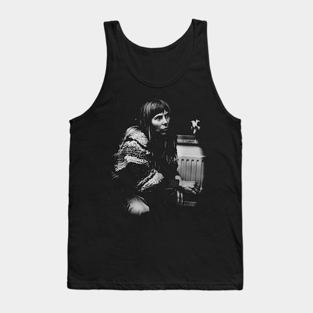 Blue Skies and Big Yellow Taxi Celebrate the Musical Brilliance of Joni Mitchell with a Stylish T-Shirt Tank Top by Angel Shopworks